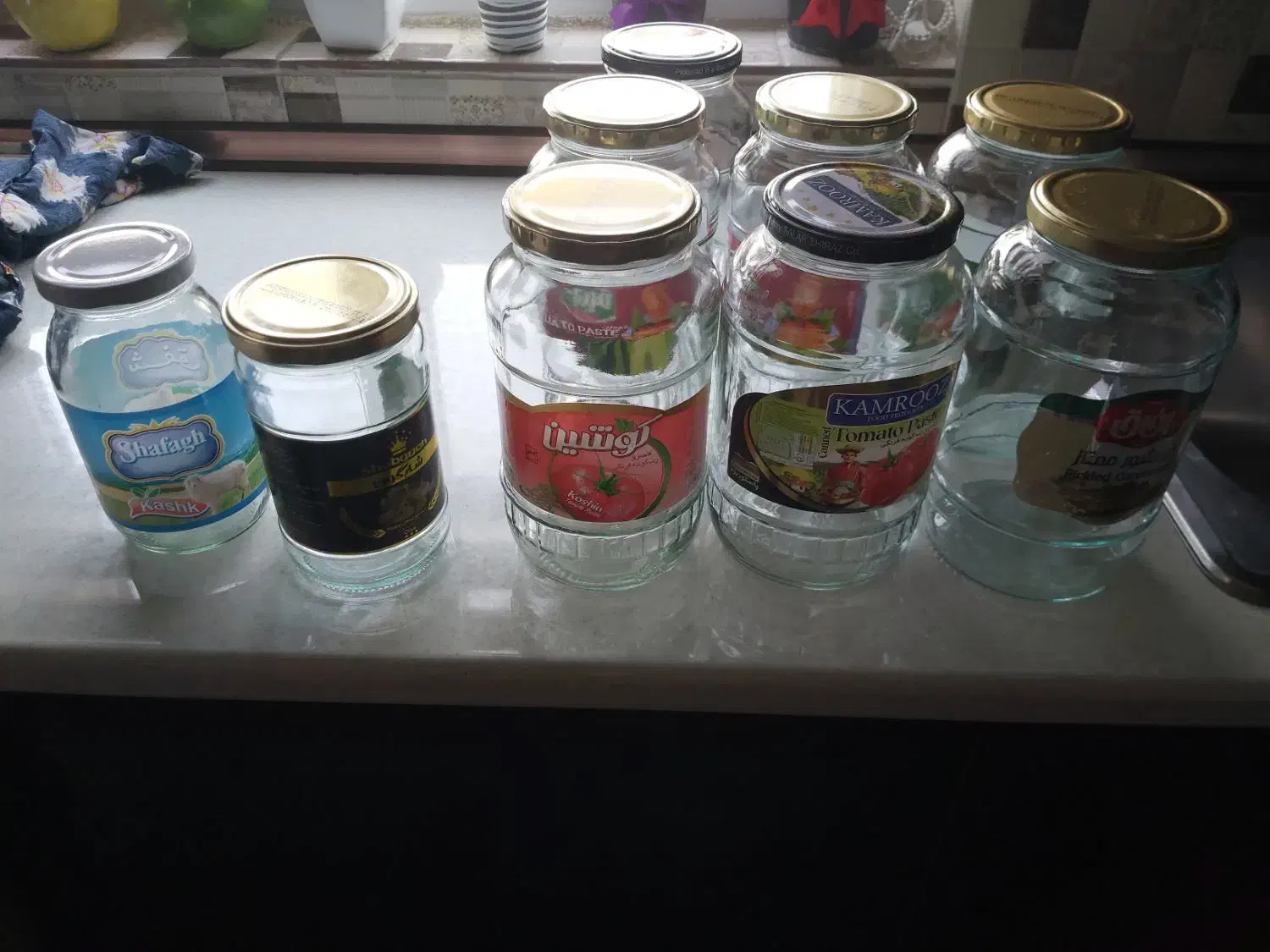 شیشه برای مربا، ترشی ، رب|ظروف نگهدارنده، پلاستیکی، یکبارمصرف|گرگان, |دیوار