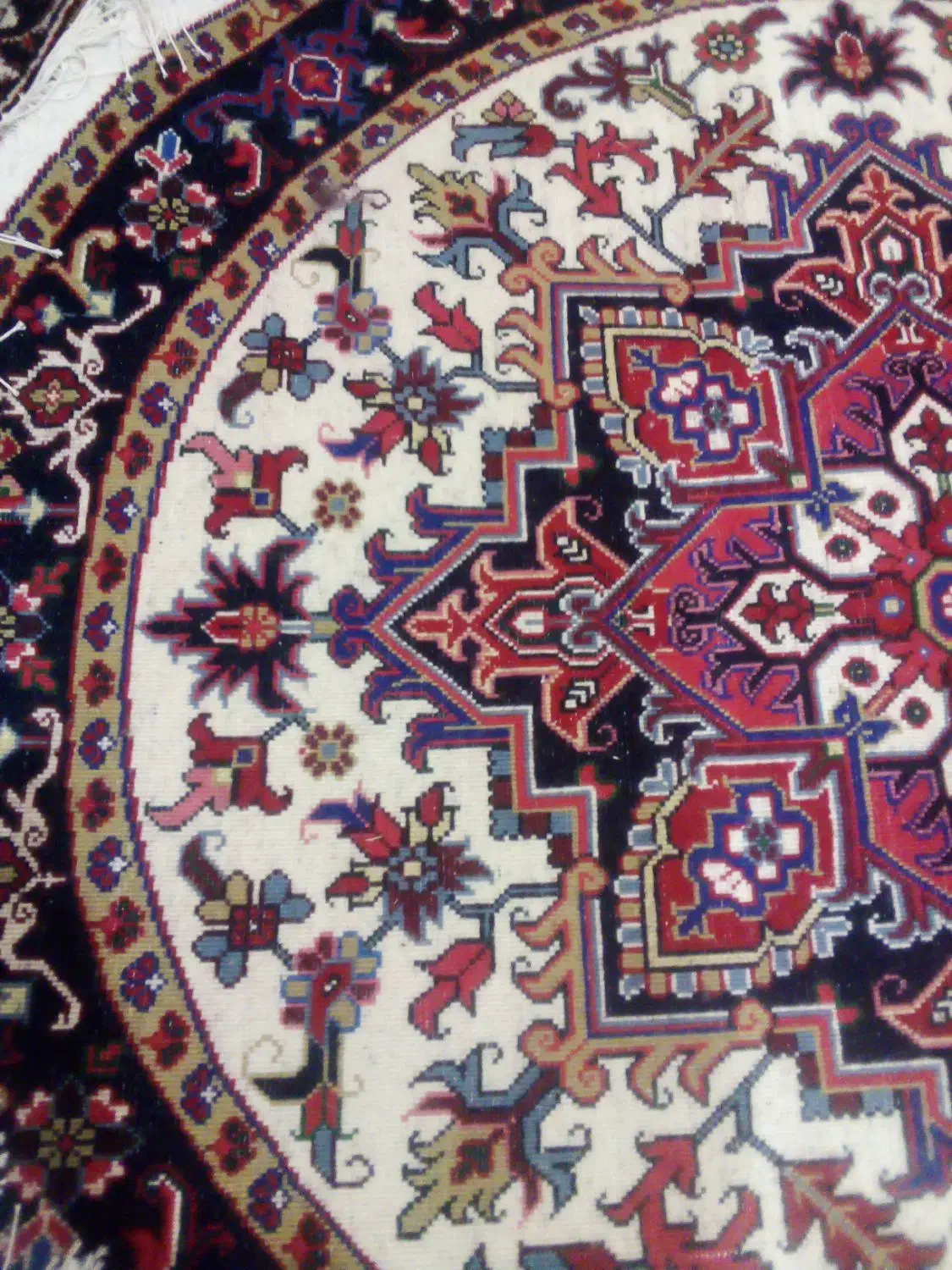 فررش دستباف دایره 1/5در1/5|فرش|آذرشهر, |دیوار