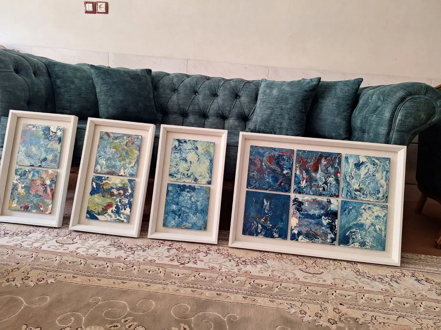 تابلو لته ای کهکشان|تابلو، نقاشی، عکس|نجف‌آباد, حومه نجف آباد|دیوار