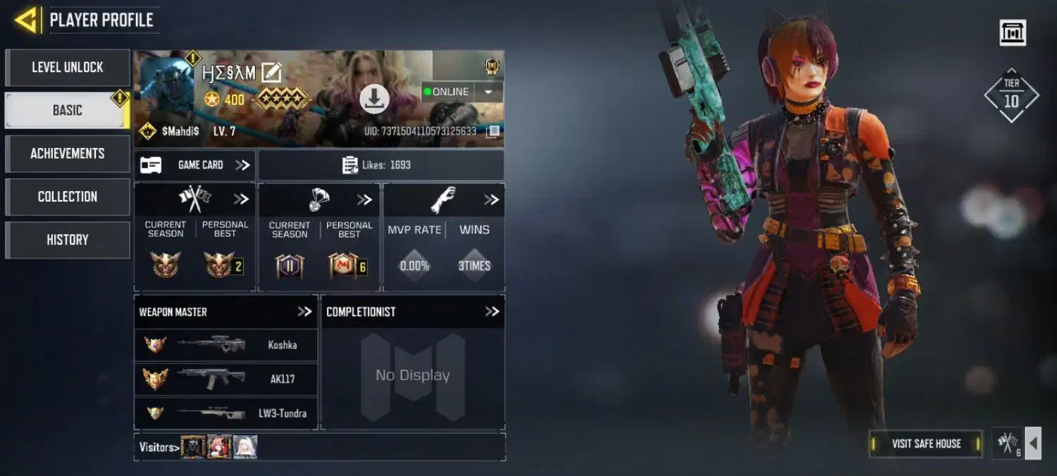 اکانت کالاف لول ۴۰۰|کنسول، بازی ویدئویی و آنلاین|مشهد, دانشجو|دیوار