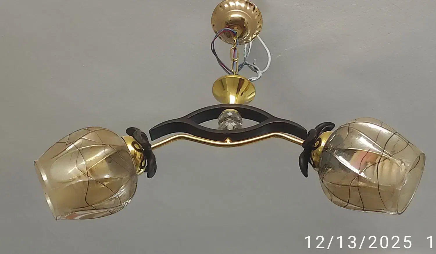 دو عدد لوستر سقفی دوشاخه|لوستر و چراغ آویز|زاهدان, |دیوار