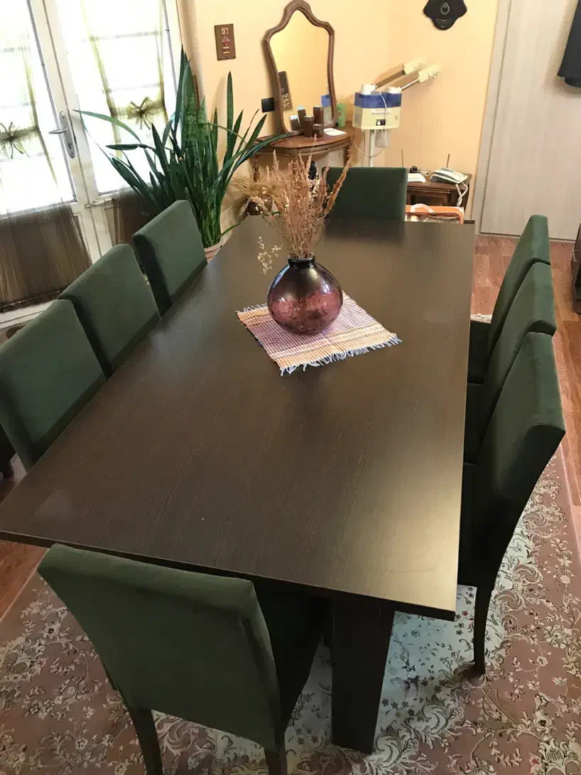 ناهارخوری ۸ نفره ام دی اف|میز و صندلی غذاخوری|رامیان, |دیوار