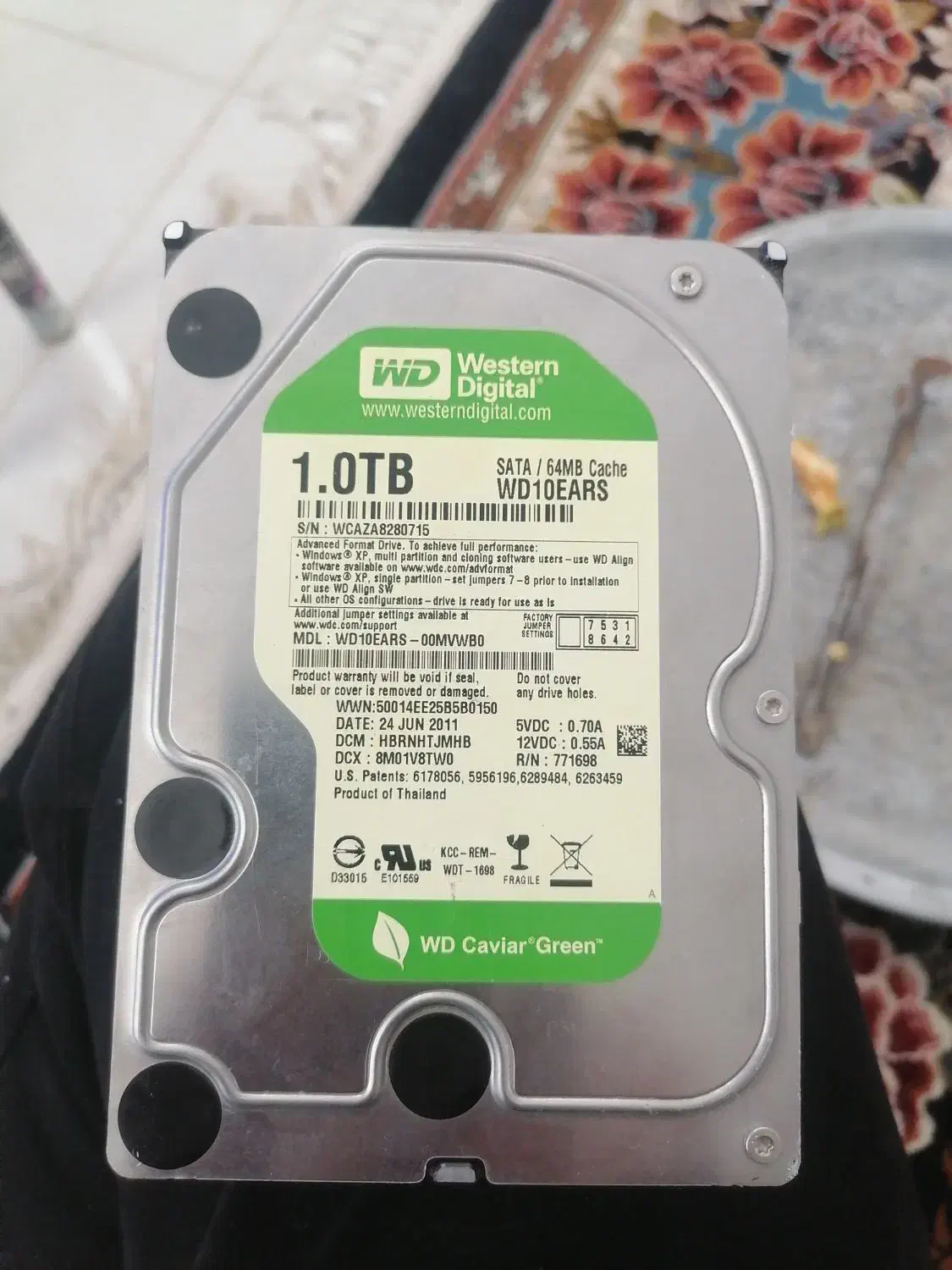 هارد. 1.0TB|قطعات و لوازم جانبی رایانه|شیراز, مسلم|دیوار