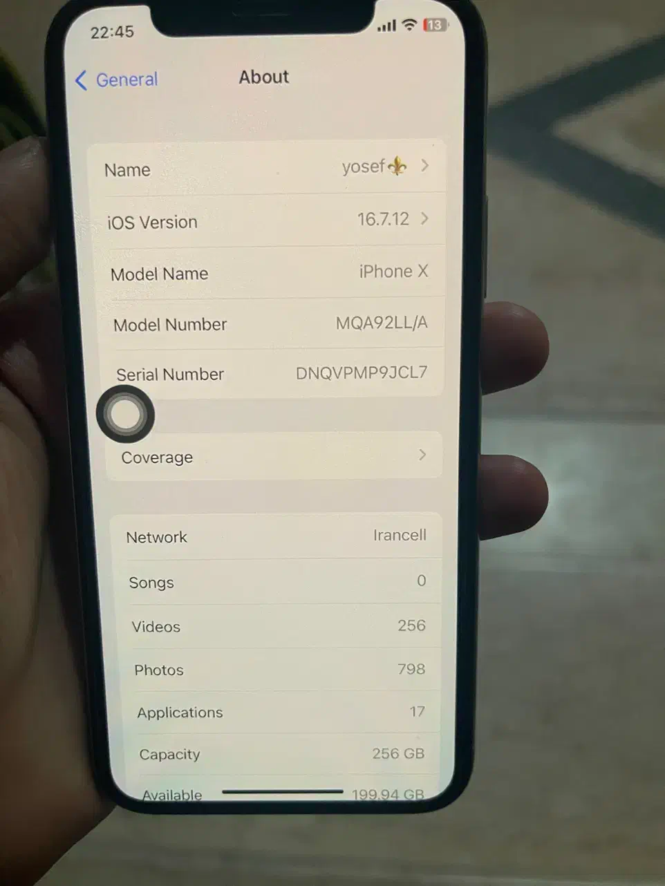 ایفون X256|موبایل|تهران, تهرانسر شمالی|دیوار