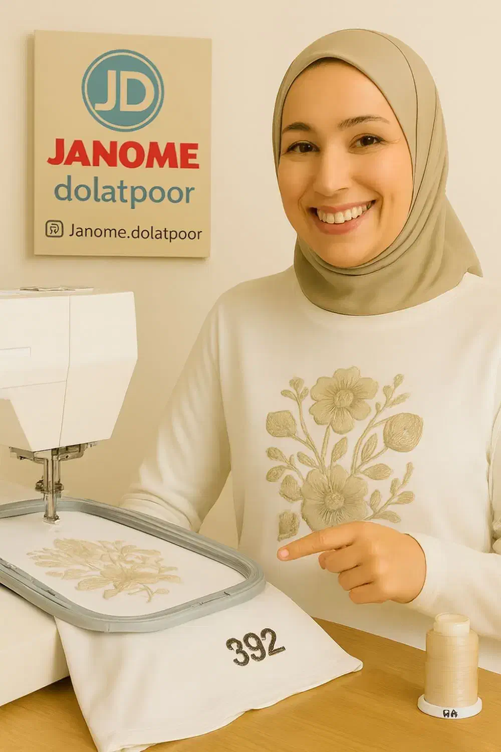 نخ گلدوزی پلی استر مارکفیل کد 392 رنگ بژدودی روشن|لوازم خیاطی و بافتنی|گنبد کاووس, |دیوار