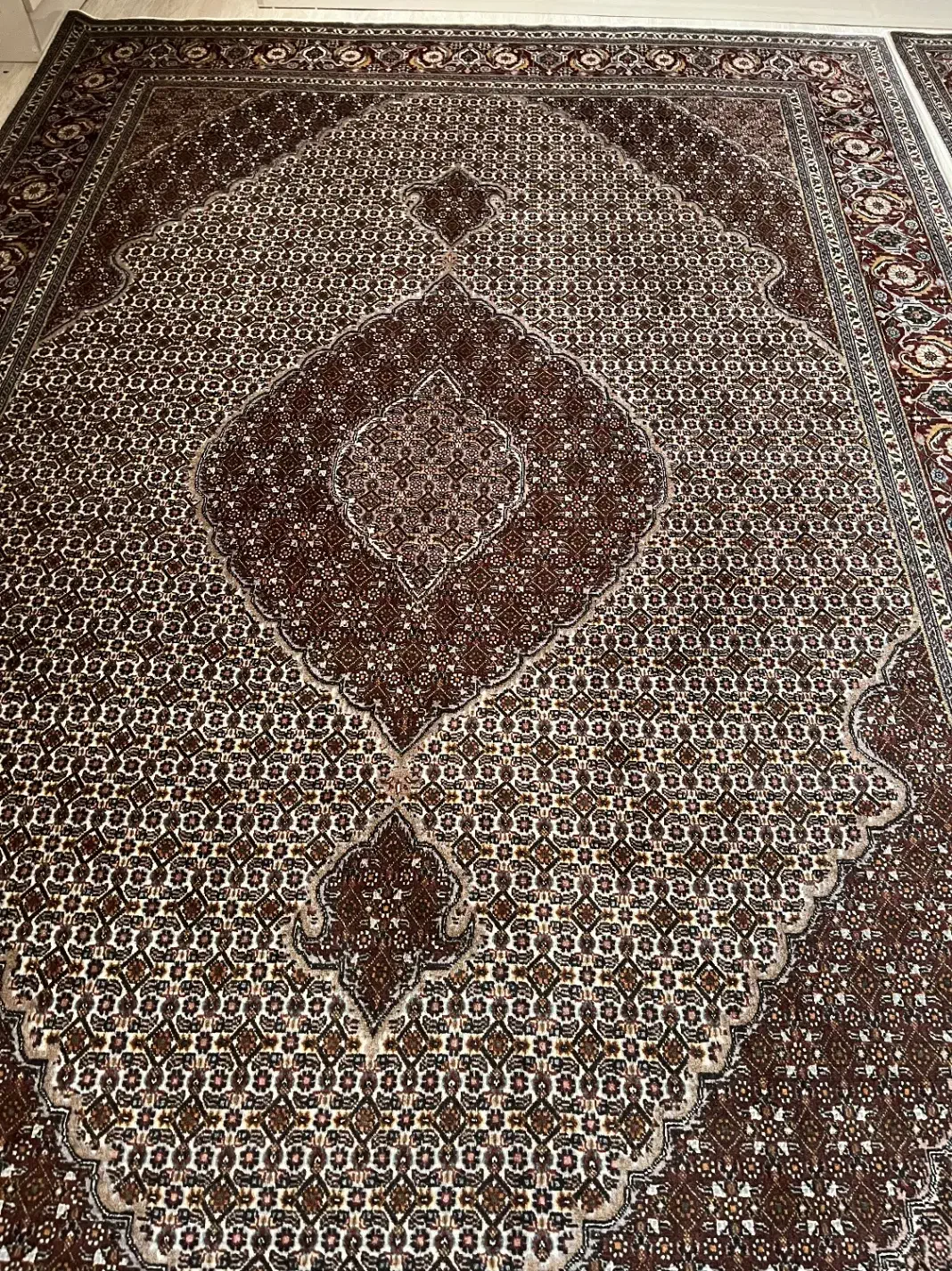 فرش دستبافت جفت ۶ متری گل ابریشم|فرش|تهران, هوانیروز|دیوار