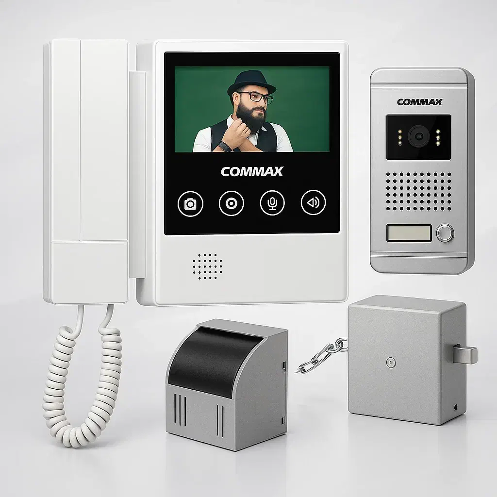 پک vipآیفون تصویری کوماکس یک واحدی|مصالح و تجهیزات ساختمان|شیراز, تحویلی|دیوار