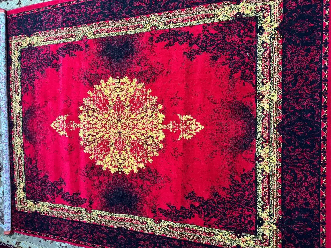 فرش ۹متری ۲ عدد رنگ لاکی جدید|فرش|ملارد, |دیوار