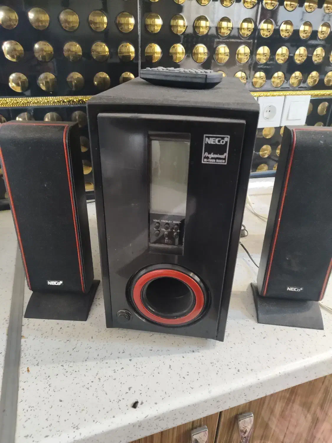 اسپیکر|سیستم صوتی خانگی|بم, |دیوار