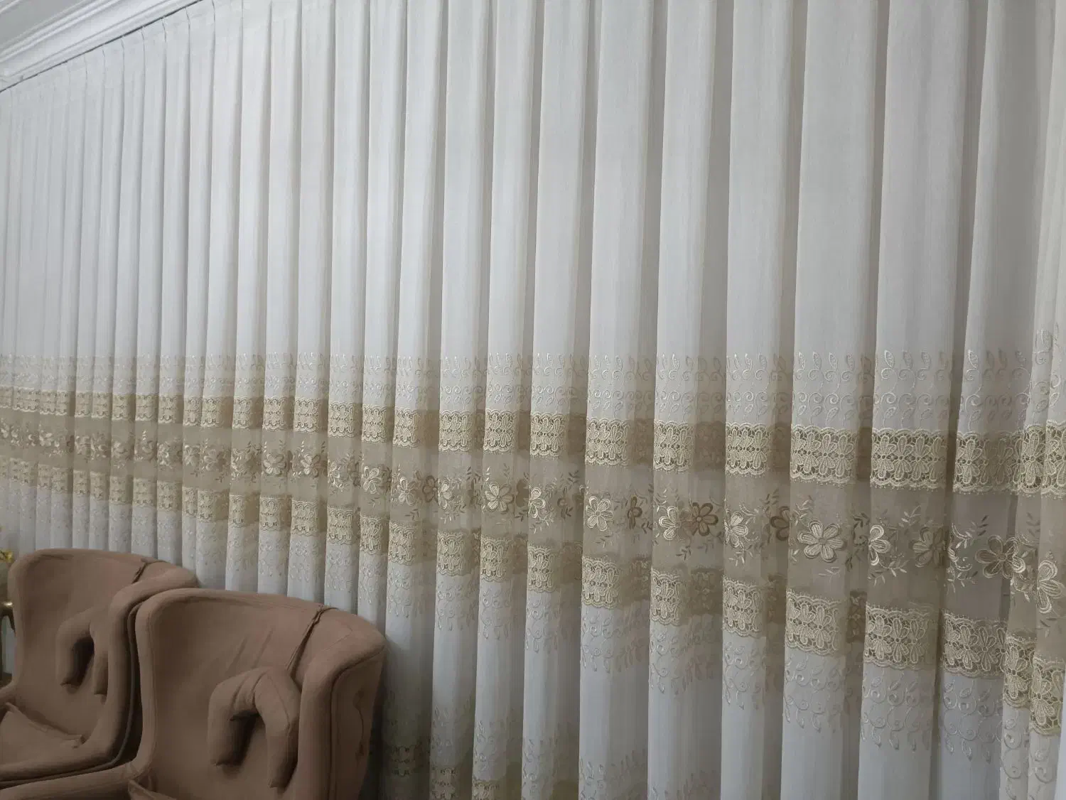 پرده جنس کتان|پرده، رانر، رومیزی|اسلام‌‌آباد غرب, |دیوار