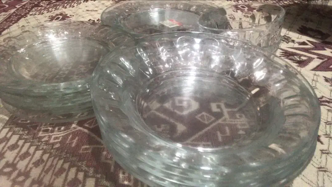 سرویس شیشه ای انگشتی|ظروف سرو و پذیرایی|کوه چنار, |دیوار