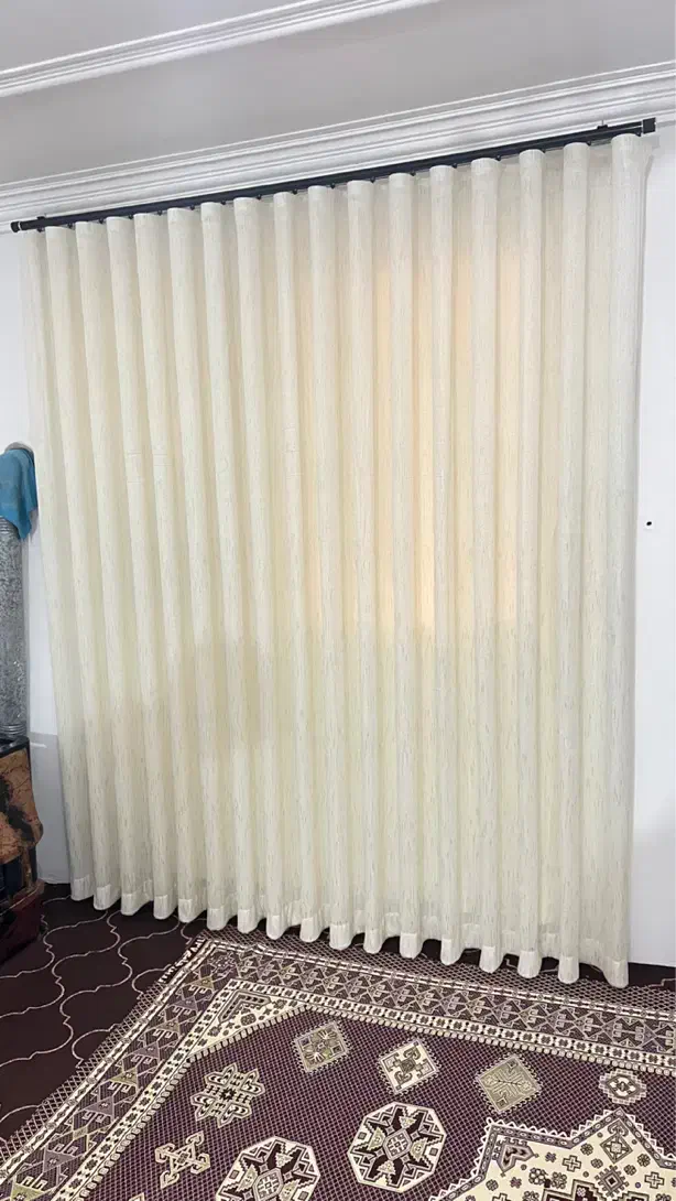 پرده آماده مینیمال ترک و پانچی|پرده، رانر، رومیزی|فریدون‌کنار, |دیوار