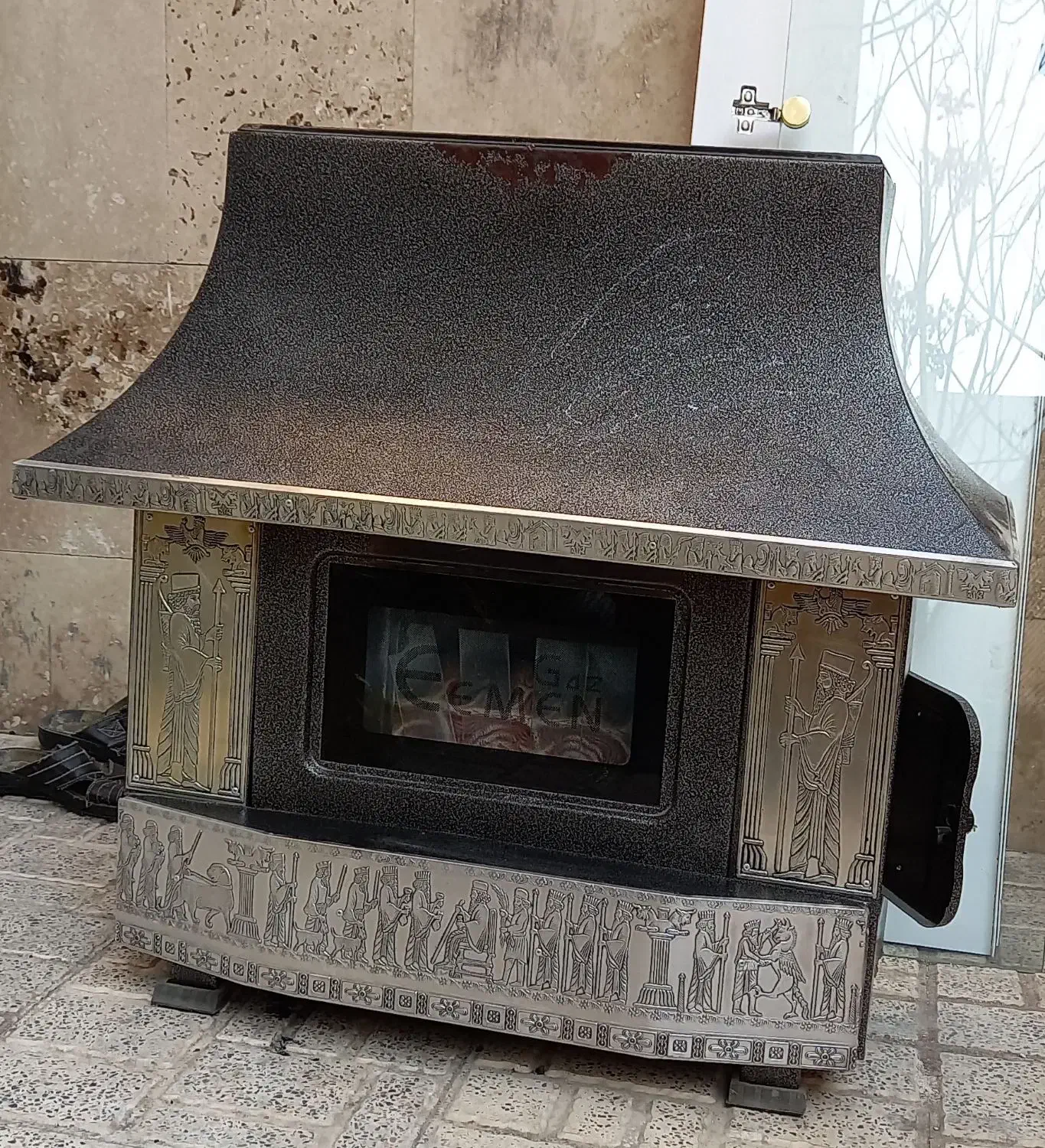 بخاری شومینه ای|بخاری، هیتر، شومینه|کرمانشاه, |دیوار