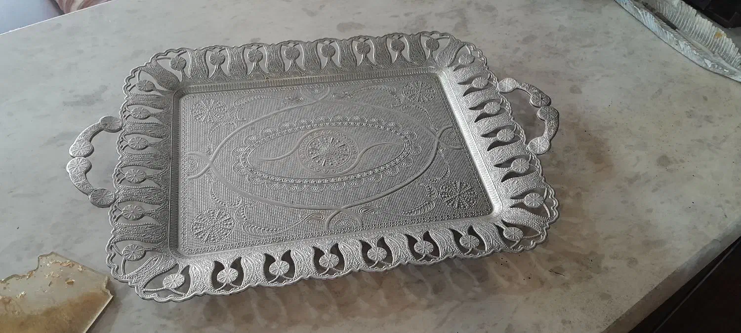 سینی فلزی ترکیه ای|ظروف سرو و پذیرایی|حبیب آباد, |دیوار