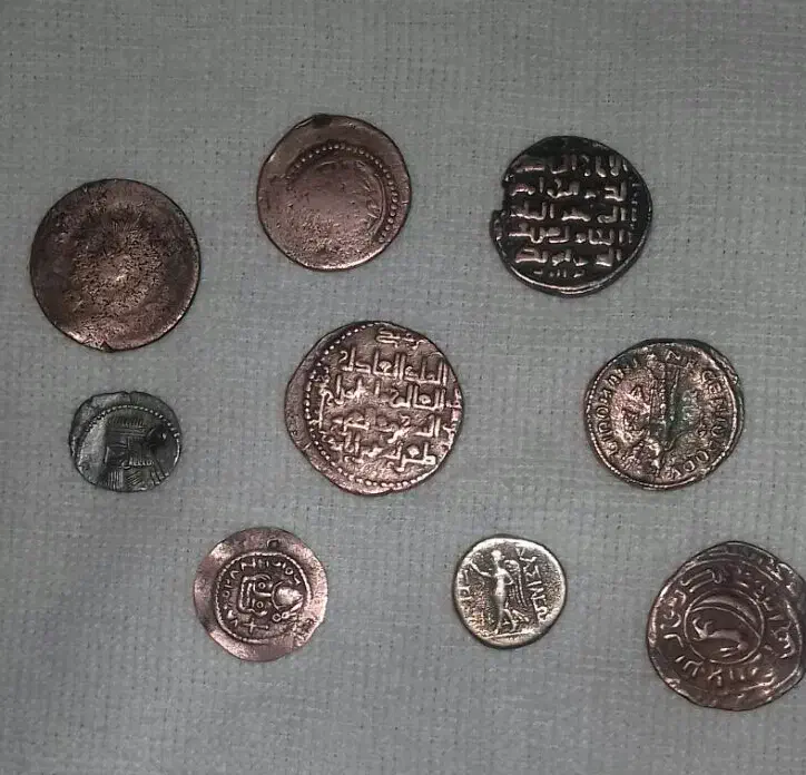 سکه های قدیمی نقره و مسی ساسانی|کلکسیون سکه، تمبر، اسکناس|قرچک, مهدیه|دیوار