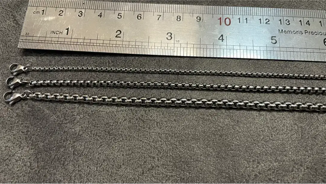 ۳ عدد زنجیر زیبای بافت ونیزی مشابه نقره|بدلیجات|مشهد, وکیلآباد|دیوار