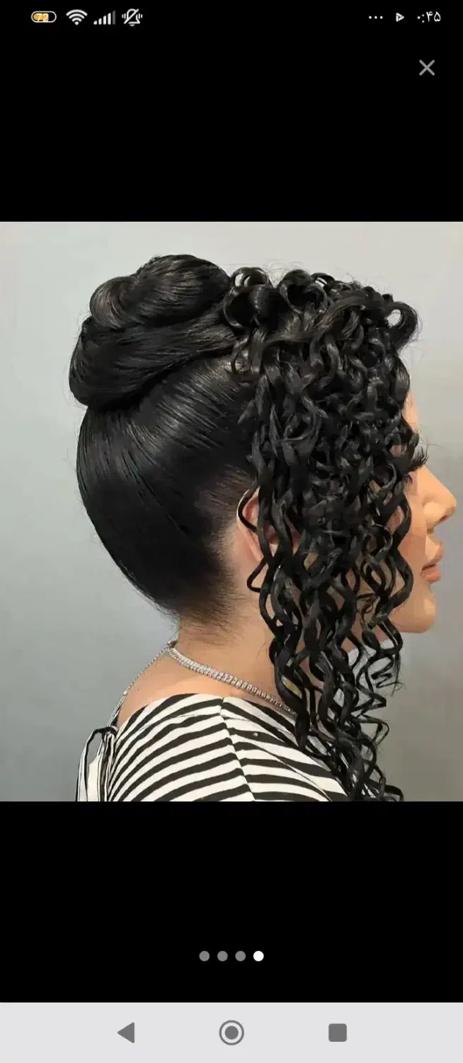 شینیون حرفه ای با میکاپ حرفه ای فقط پانصد تومان|خدمات آرایشگری و زیبایی|مشگین شهر, |دیوار