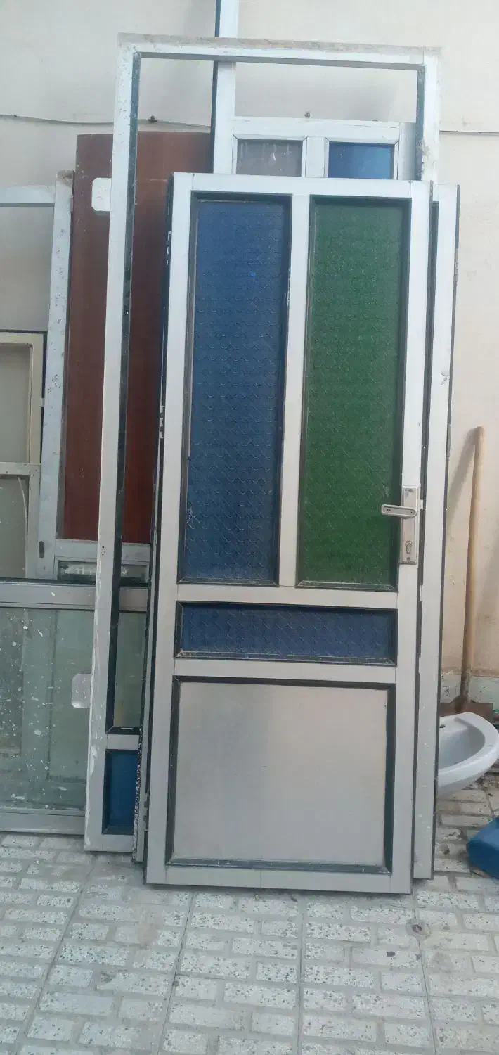 ۲عدد درب آلومینیومی|مصالح و تجهیزات ساختمان|اسفراین, |دیوار