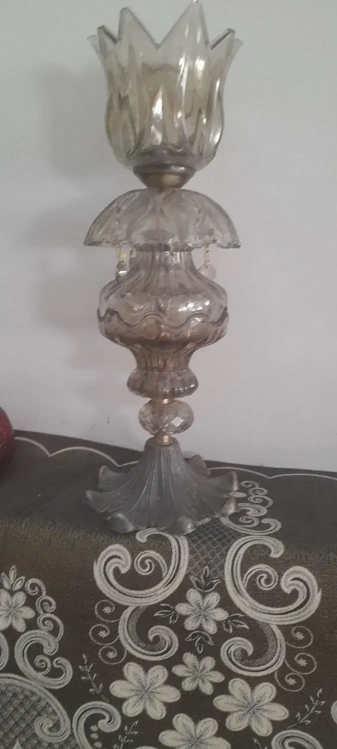 شمعدون نقره|لوستر و چراغ آویز|قم, زند آباد|دیوار