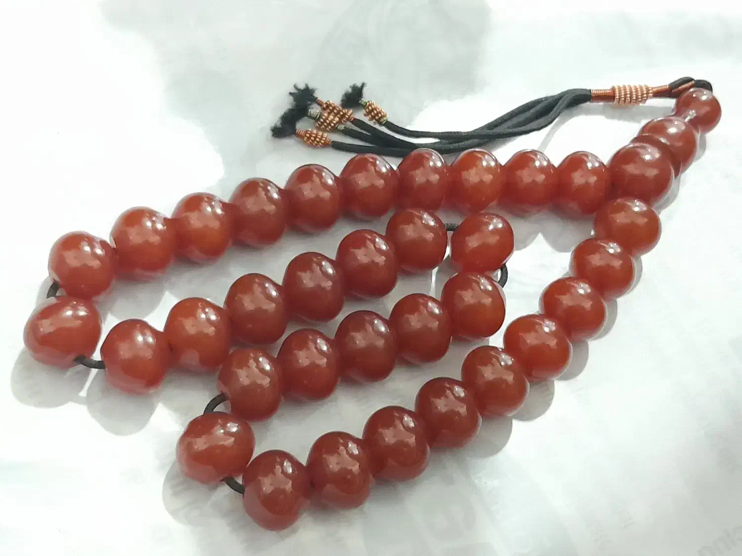 تسبیح کهربا قدیمی|کلکسیون اشیاء عتیقه|بیجار, |دیوار