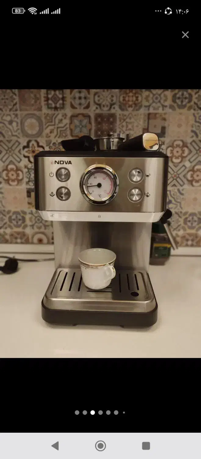 اسپرسو ساز ندوا برندی جدید از زیر مجوع شرکت نوا|سماور، چای‌ساز، قهوه‌ساز|شیراز, تحویلی|دیوار