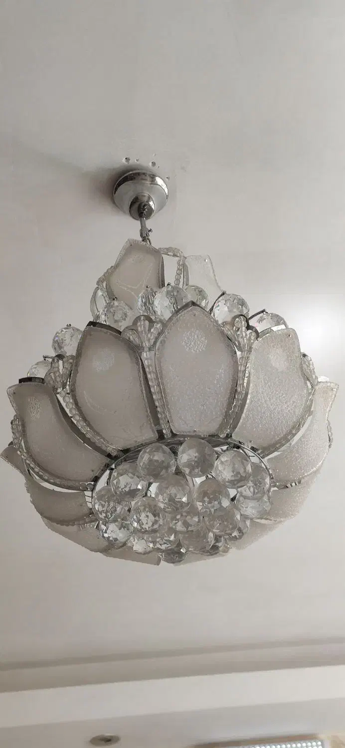 لوستر کریستالی 6 شعله|لوستر و چراغ آویز|مشهد, عبادی|دیوار