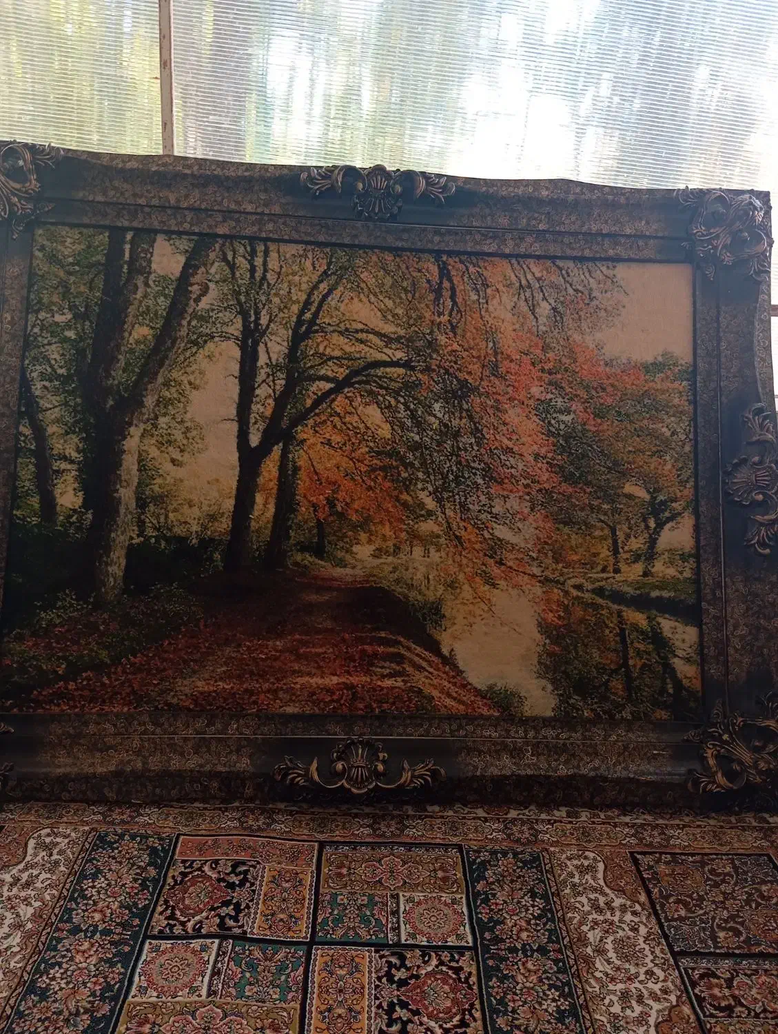 فروش تابلو فرش دستباف ابریشم|تابلو فرش|سنندج, |دیوار