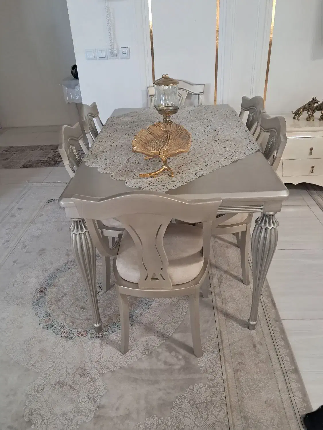 میز غذاخوری 6 نفره|میز و صندلی غذاخوری|سلماس, |دیوار