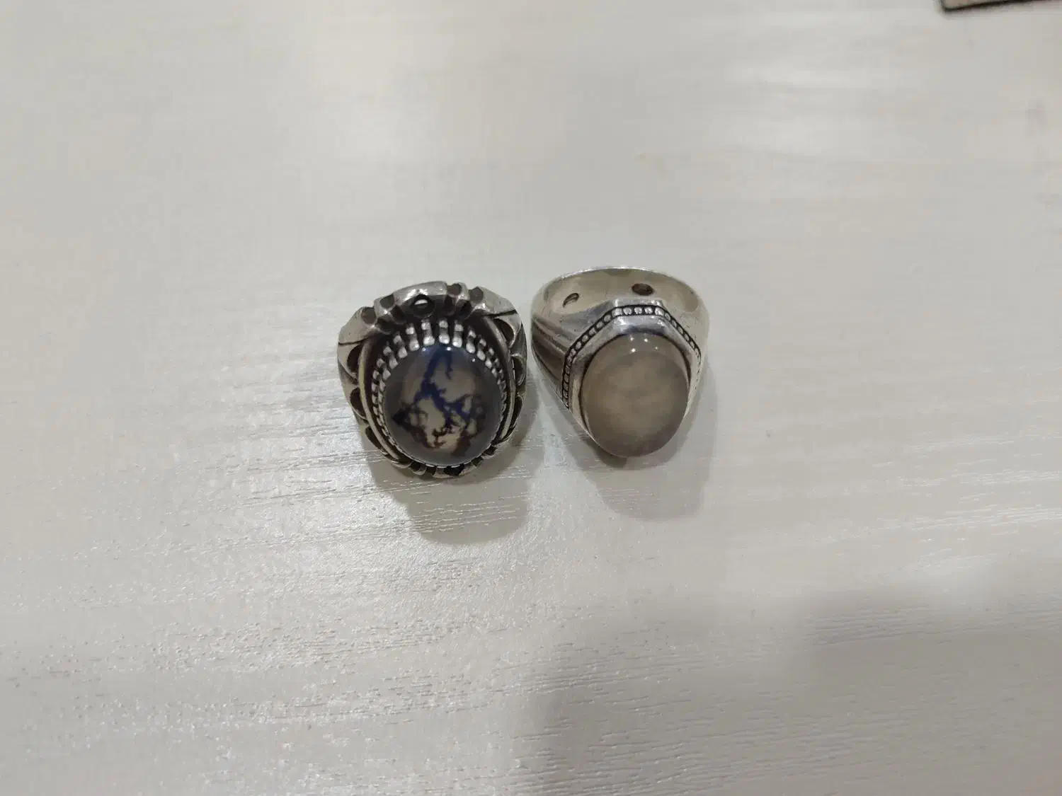 دو عدد انگشتر نقرە|جواهرات|سقز, |دیوار