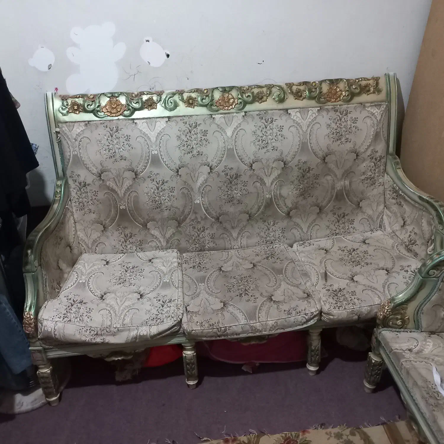 مبل سلطنتی دست دوم|مبلمان خانگی و میز عسلی|لنجان, |دیوار