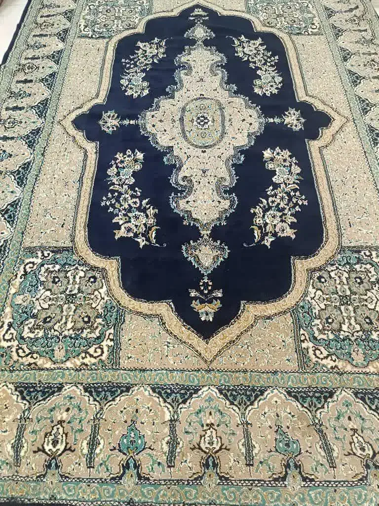 دو تخته فرش9متری سرمه‌ای با هم5500|فرش|ایلام, |دیوار