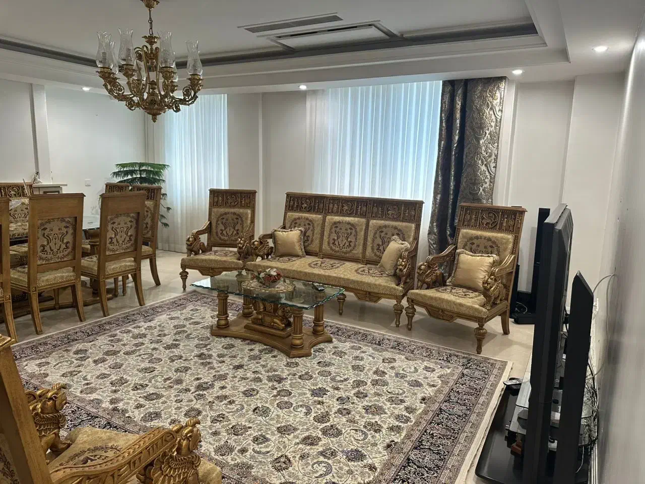 فروش مبلمان تمام چوب وکاردست به همراه نهارخوری|مبلمان خانگی و میز عسلی|تهران,  امام زاده قاسم (نیاوران)|دیوار