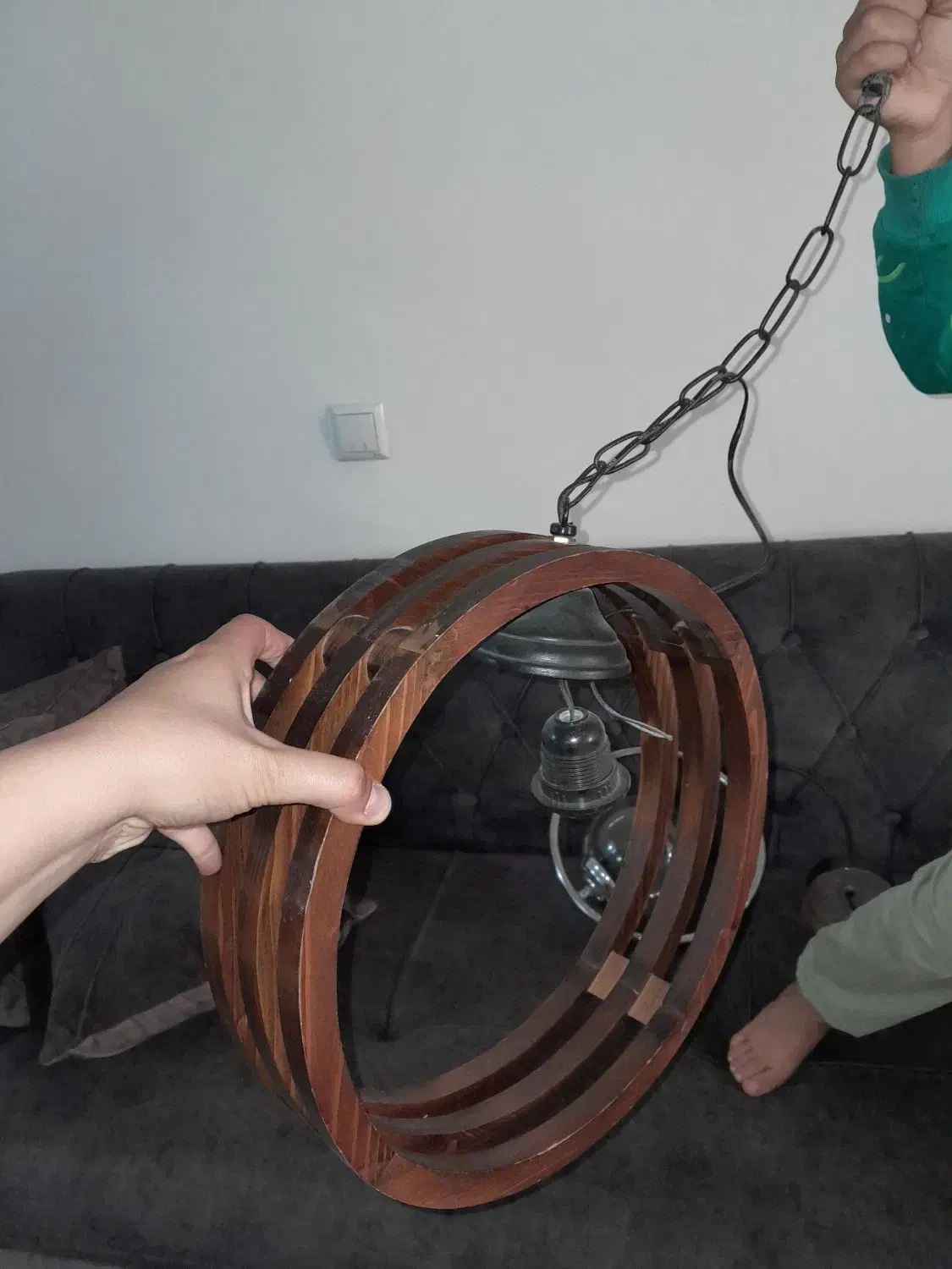 دوتا لوستر|لوستر و چراغ آویز|پاکدشت, پاکدشت (مامازند)|دیوار