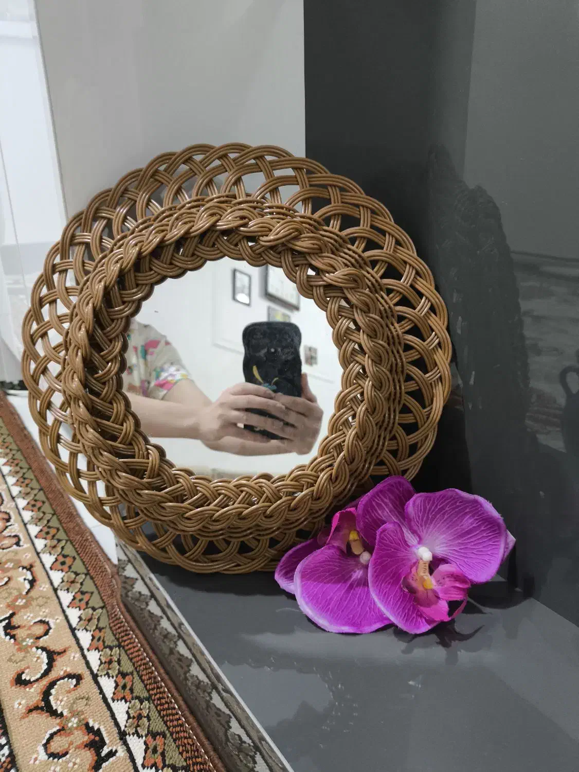 اینه حصیری|صنایع دستی و سایر لوازم تزئینی|کرمانشاه, |دیوار