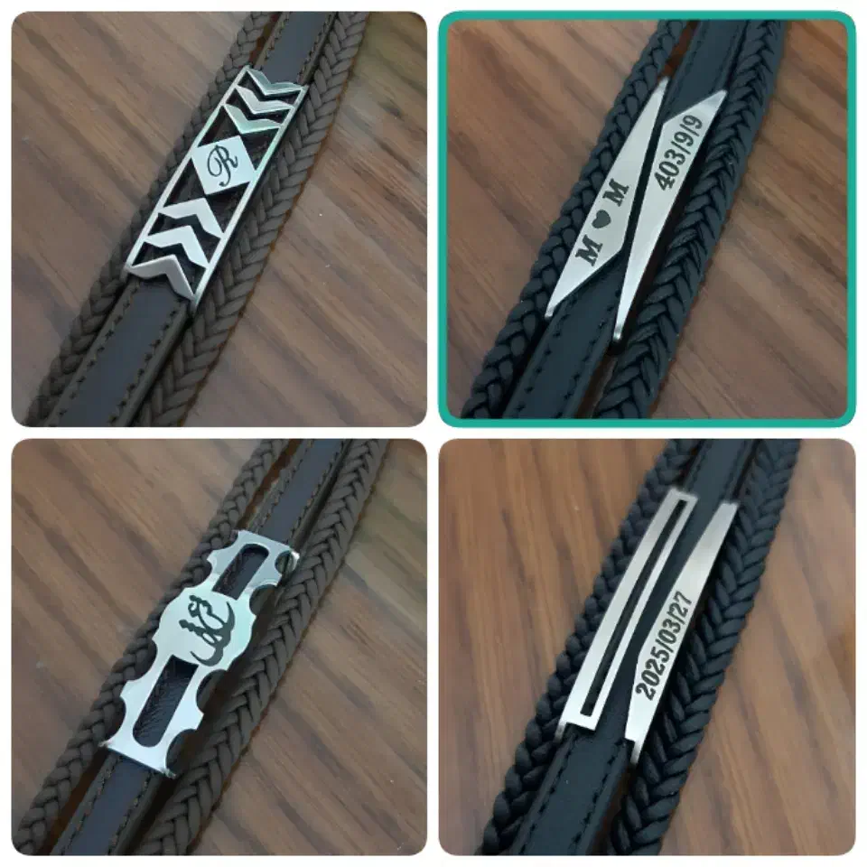 دستبند های شیک و خاص با حک رایگان ،دستبند چرم|بدلیجات|مشهد, هفت تیر (نه دره)|دیوار