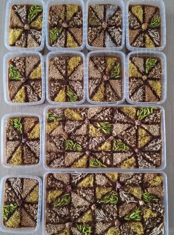 رنگینک خانگی با رطب تازه و پرمغز|خوردنی و آشامیدنی|جهرم, |دیوار