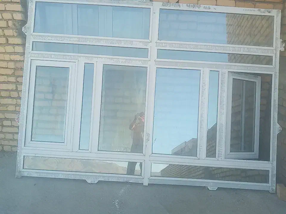 فروش پنجره آلومینیومی دو جداره سالم ۲/۹۴×۲/۱۴|مصالح و تجهیزات ساختمان|عسگران, |دیوار