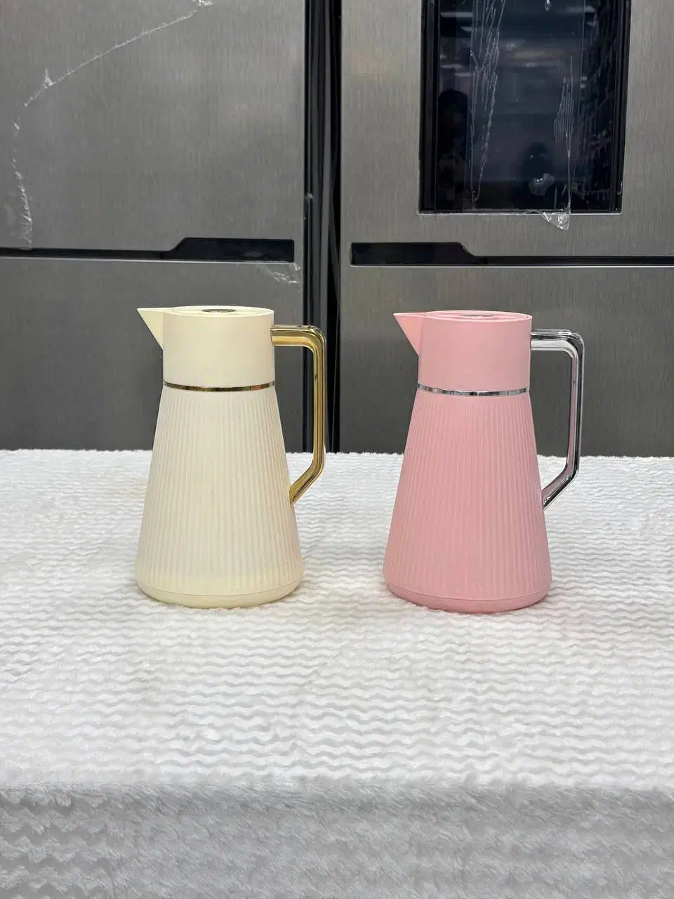 فلاسک Orive دسته طلایی و استیل فروش اقساطی|قوری، کتری، قهوه‌ساز دستی|خرم‌آباد, |دیوار