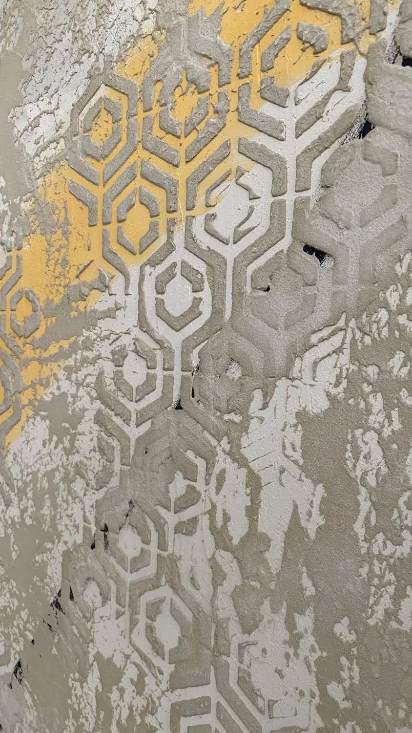 پتینه میکروسمنت نقاشی کالچه|خدمات پیشه و مهارت|گلپایگان, |دیوار