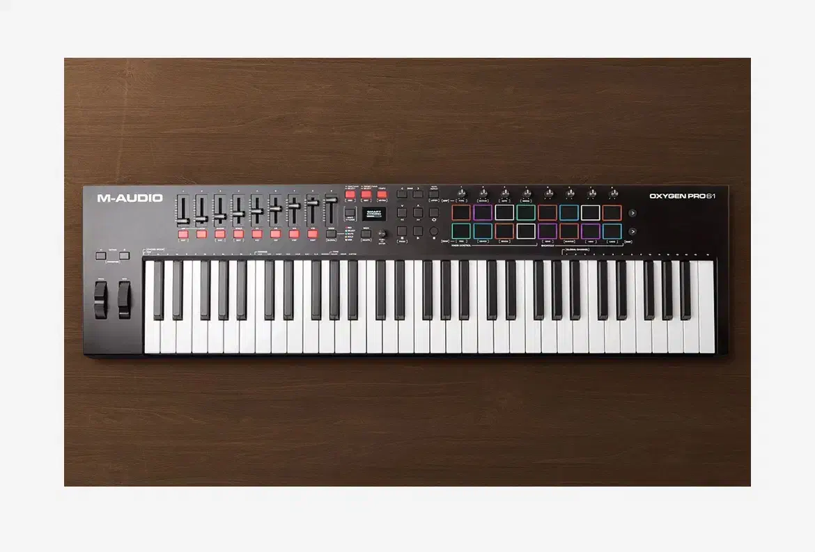 M-Audio Oxygen Pro 61 میدی کنترلر (۵ اکتاو کامل )|پیانو، کیبورد، آکاردئون|اهواز, دانشگاه چمران|دیوار