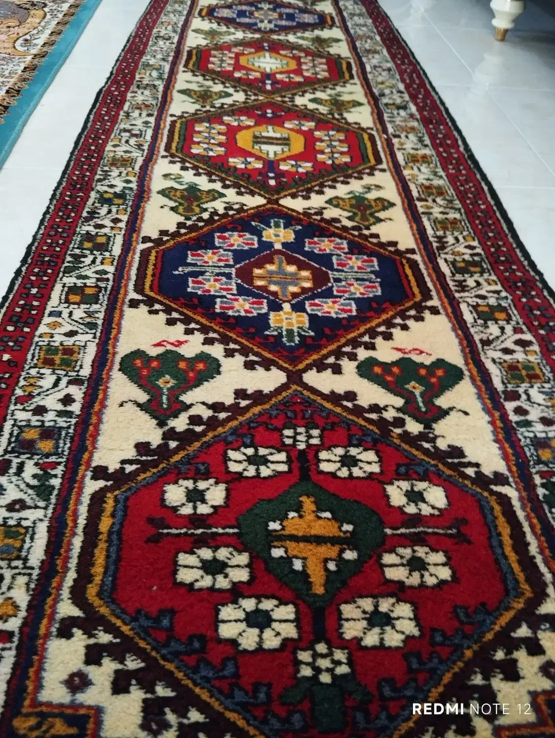 فرش دس بافت|فرش|زرندیه, |دیوار