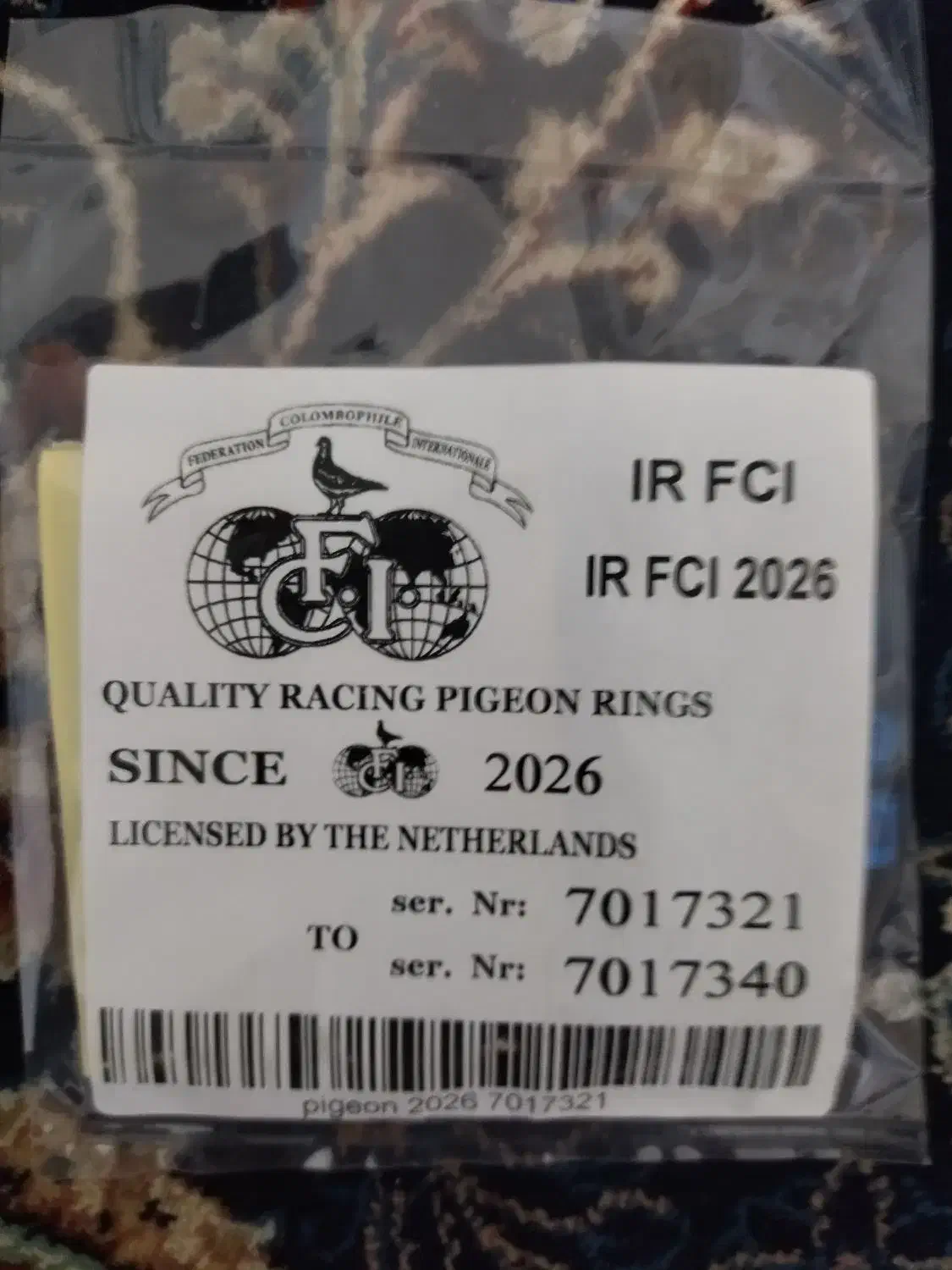 پلاک کبوتر ۲۰۲۶|لوازم جانبی حیوانات|فردوس (خراسان), |دیوار