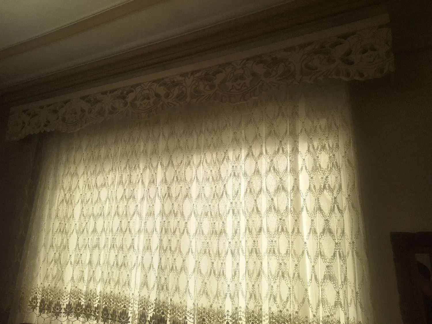 پرده تمیزبه همراه کتیبه|پرده، رانر، رومیزی|سرخنکلاته, |دیوار