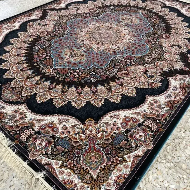 یک عددفرش ارکیده سرمه ای 700شانه.12متری.|فرش|وحیدیه, |دیوار