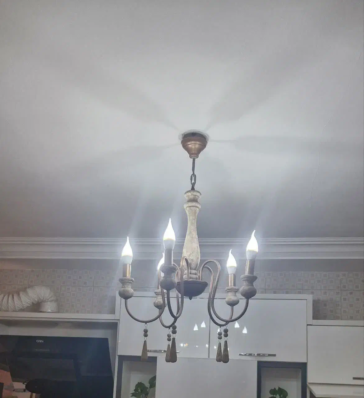 دو عدد لوستر چوب|لوستر و چراغ آویز|گرمسار, |دیوار