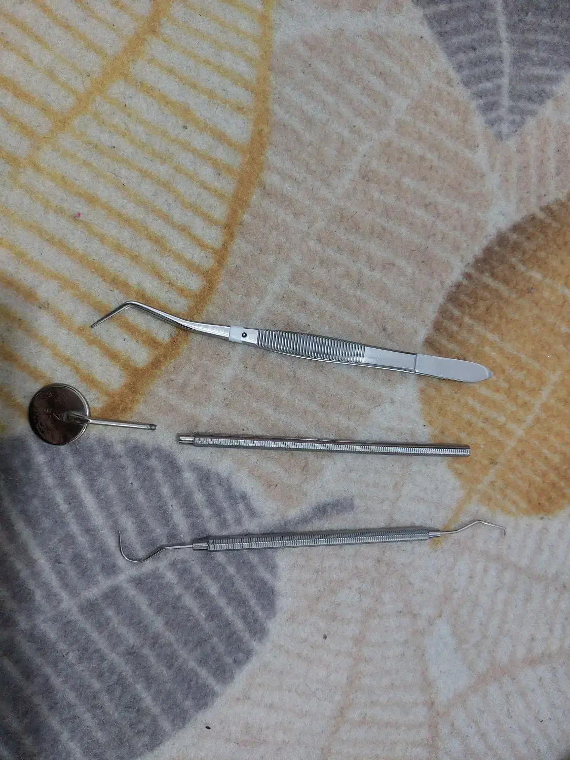 ست قلم طلایی و ابزار معاینه نو دندانپزشکی|پزشکی|تهران, دریاچه شهدای خلیج فارس|دیوار