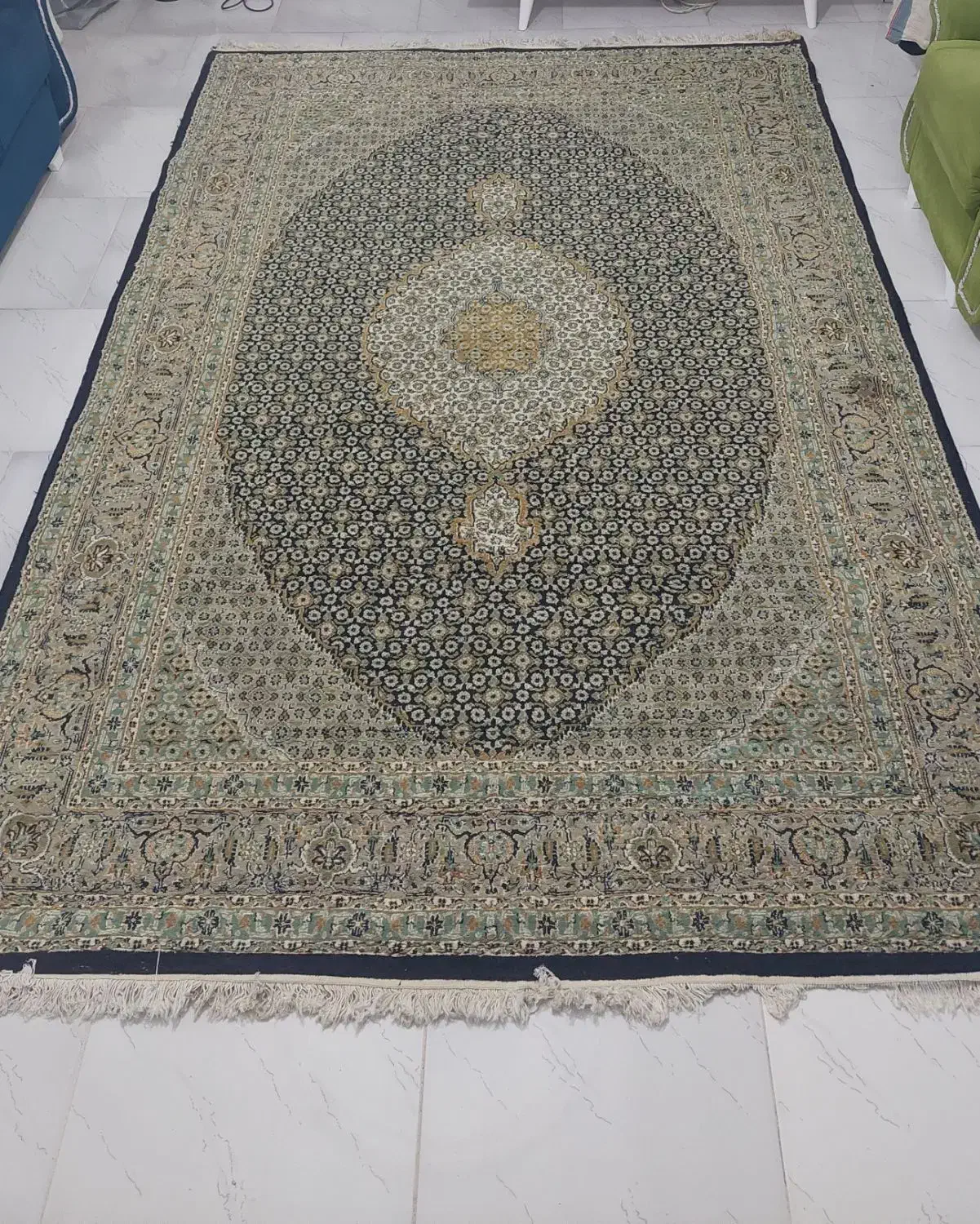 فرش ۶ متری ماشینی کارکرده|فرش|لاهیجان, خمیر کلایه|دیوار