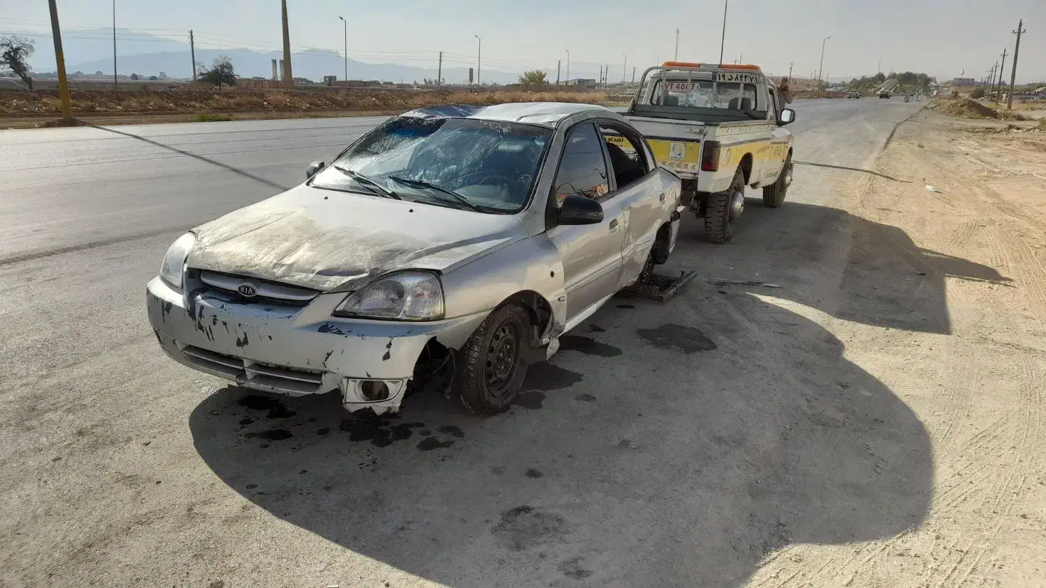 ریو تصادفی .چپ شده مدل ۹۰|خودرو سواری و وانت|اصفهان, راه آهن|دیوار