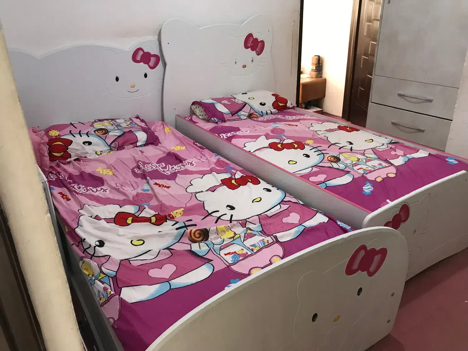 سرویس تختخواب کودک و نوجوان با کمد|تخت و سرویس خواب|سنندج, |دیوار