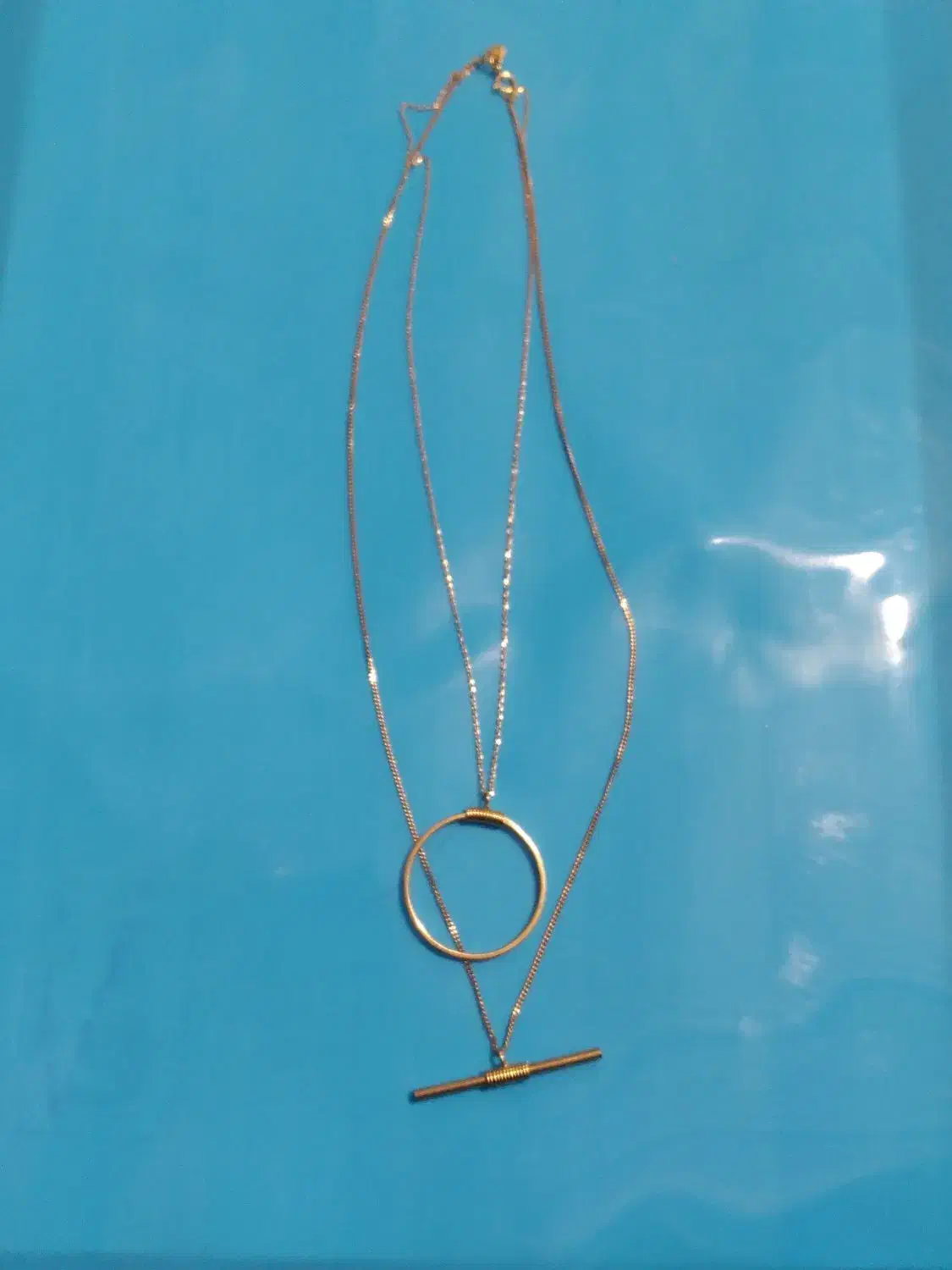 دوپلاک ودوتازنجیر طلا که بهم وصله فقط تاشنبه|جواهرات|نهاوند, |دیوار